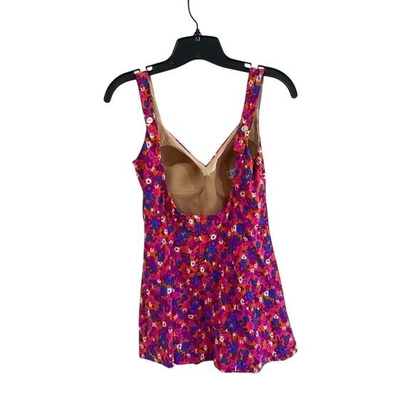 VTG Cole of California Floral Halter One Piece Swimsuit 70s Style Sz 12 - Picture 2 of 9